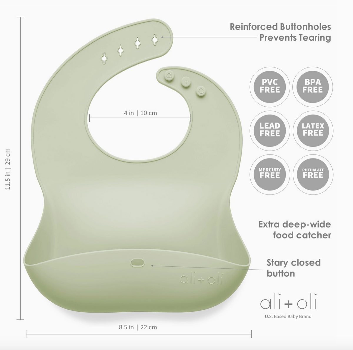 Silicone Baby Bib Blush by Kolorful