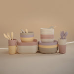 Mushie square baby dinnerware bowls