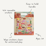Mushie Reusable Dino Sticker Set for Imaginative Play and Storytelling - Arts & Entertainment > Hobbies & Creative Arts > Arts & Crafts > Art & Crafting Materials > Embellishments & Trims > Decorative Stickers Sticker Set