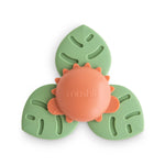 Mushie Dino Suction Spinner Toy for Kids with 100 Percent Food Grade Silicone Leaves - Toys & Games > Toys > Activity Toys > Spinning Tops Suction Spinner Toy