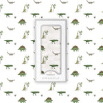 Newcastle Classics Dino Days dinosaur print cotton muslin baby swaddle