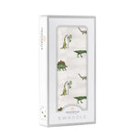 Dino Days Cotton Muslin Swaddle by Newcastle Classics at Everetts Place