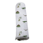 Dino Days Cotton Muslin Swaddle by Newcastle Classics at Everetts Place