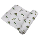 Cotton Muslin Swaddle - Dino Days by Newcastle Classics