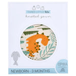 Three Little Tots Dinosaur Themed Newborn Knotted Gown - 