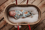 Three Little Tots Dinosaur Themed Newborn Knotted Gown - 