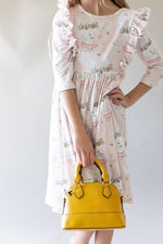 Mila & Rose ® Dont Worry Be Hoppy Ruffle Twirl Dress For Kids Playtime - Everetts Place Boutique - 