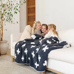 Double Layer Bamboni Throw Blanket Saranoni Premium Saranoni Everetts Place Boutique