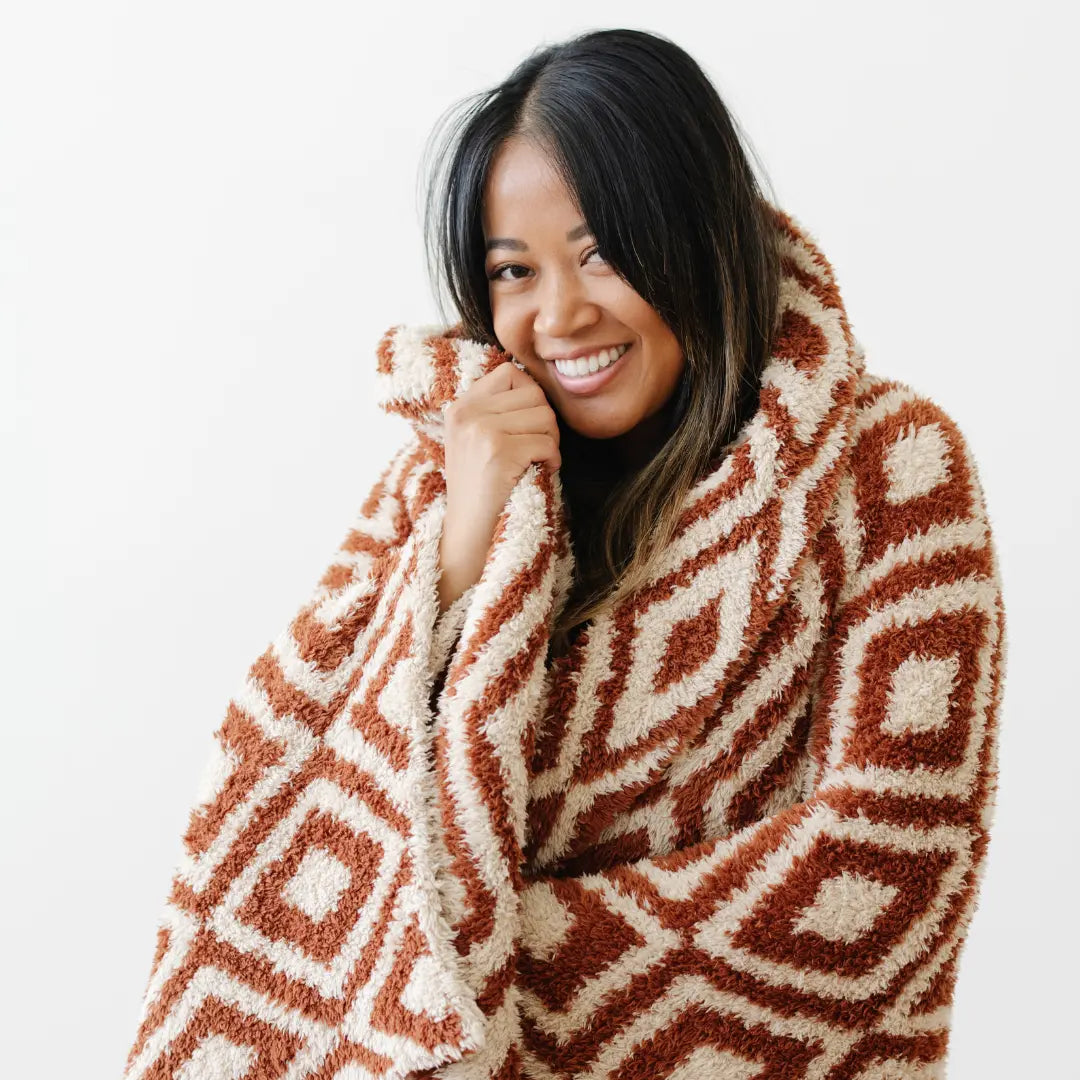 Double Layer Bamboni Throw Blanket Saranoni Premium Saranoni Everetts Place Boutique 139.00