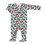 Sweet Bamboo Down On The Farm Zipper Footie Sleepsuit For Babies - Everetts Place Boutique - 