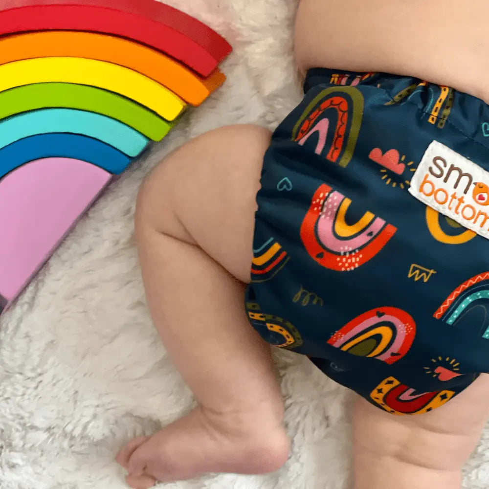 Smart Bottoms Dream Diaper 3.0 Natural Fiber Pocket Diaper - After the Storm - 