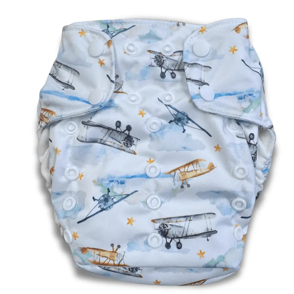 Smart Bottoms Dream Diaper 3.0 Natural Fiber Pocket Diaper - First Flight - 