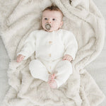 Dream Receiving Blanket by Saranoni Soft Plush Baby Blanket Saranoni Everetts Place Boutique