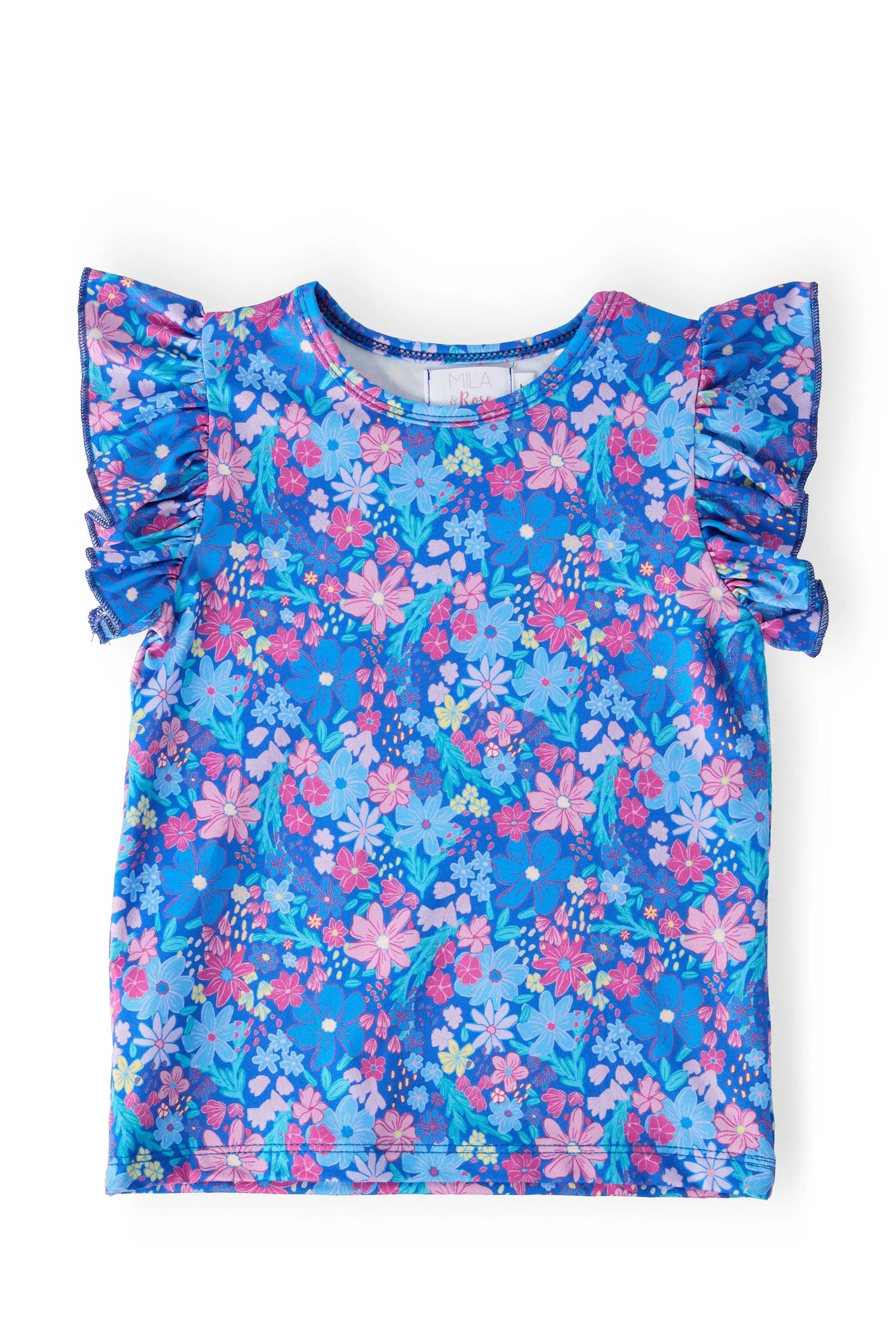 Dreaming Daisies Short Sleeve Ruffle Tee For Girls Mila & Rose ® 