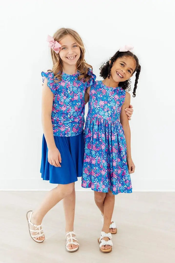 Dreaming Daisies Short Sleeve Ruffle Tee For Girls Mila & Rose ® 