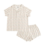 Dreamlet Dreamlet Bow Blossom Womens Short Sleeve Bamboo Pajama Set - Apparel & Accessories > Clothing > Sleepwear & Loungewear Women's PJs