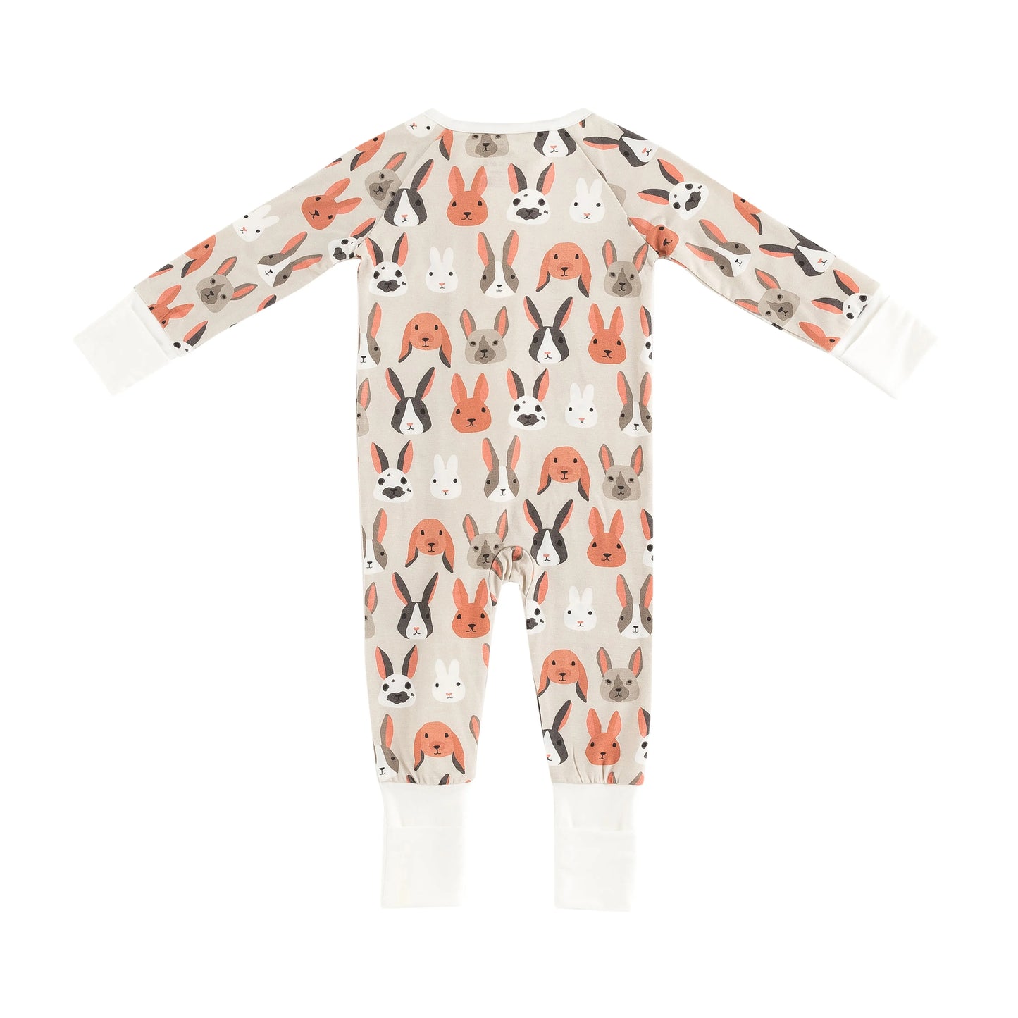 Dreamlet Bunny Crew Convertible Zip Footies Bamboo Dreamlet Everetts Place: Online Boutique