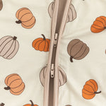 Dreamlet Dreamlet Pumpkins Beige Convertible Zip Footies Preorder - Apparel & Accessories > Clothing > Baby & Toddler Clothing > Baby & Toddler Sleepwear Convertible Zip Footies