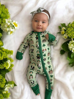 Dreamlet Dreamlet Puppy Parade Convertible Footies With Mittens - Apparel & Accessories > Clothing > Baby & Toddler Clothing > Baby & Toddler Sleepwear Convertible Zip Footies