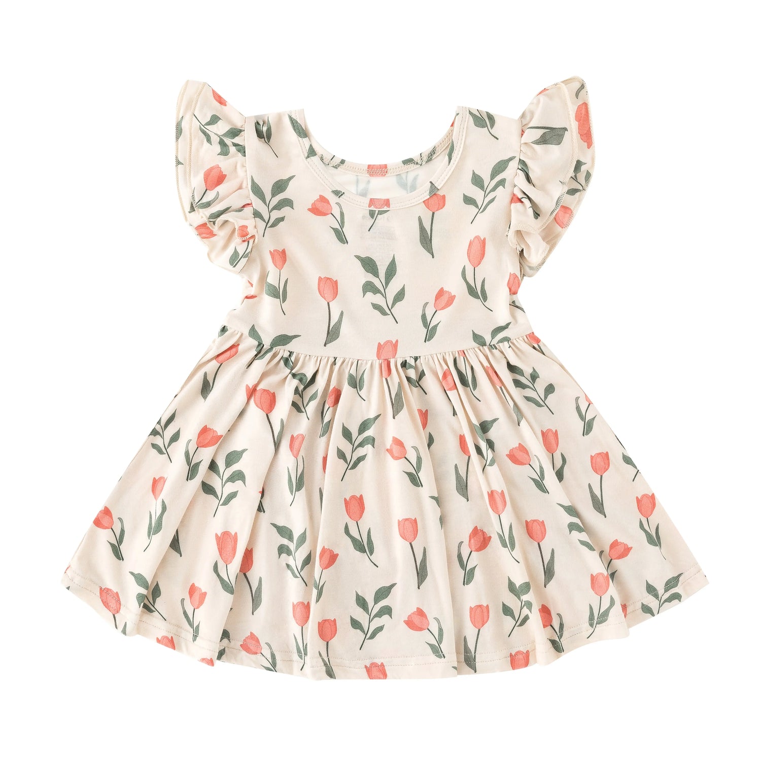Dreamlet Dreamlet Tulip Twirl Dress Bamboo Fabric for Girls Today - Apparel & Accessories > Clothing > Baby & Toddler Clothing > Baby & Toddler Dresses Twirl Dresses