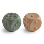 Mushie Mushie Dice Press Toy for Fine Motor Skill Development and Learning - Baby & Toddler > Baby Toys & Activity Equipment > Baby Activity Toys Press Toy