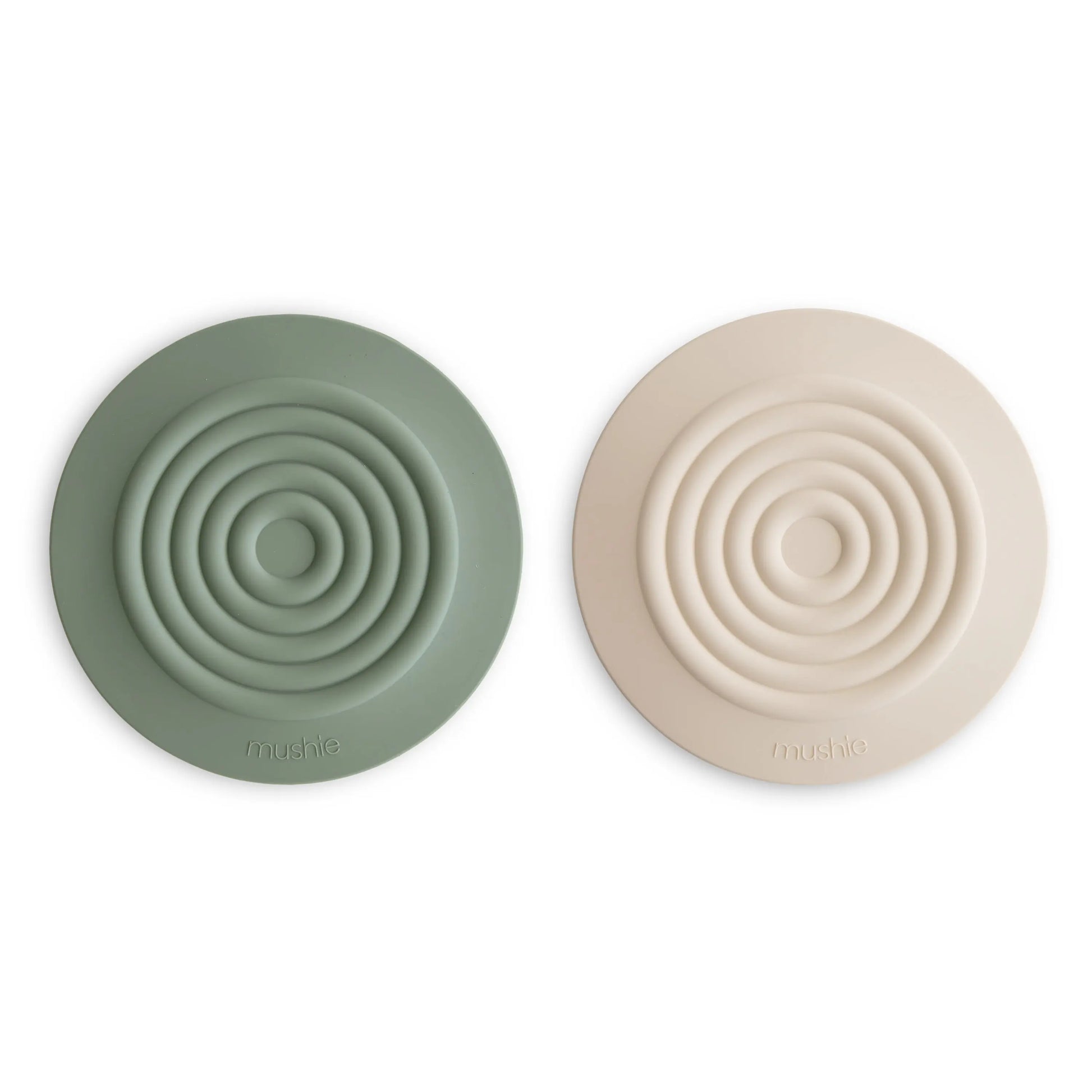 Silicone Bathtub Drain Stopper Set of 2 Flexible Water Seal Covers Mushie