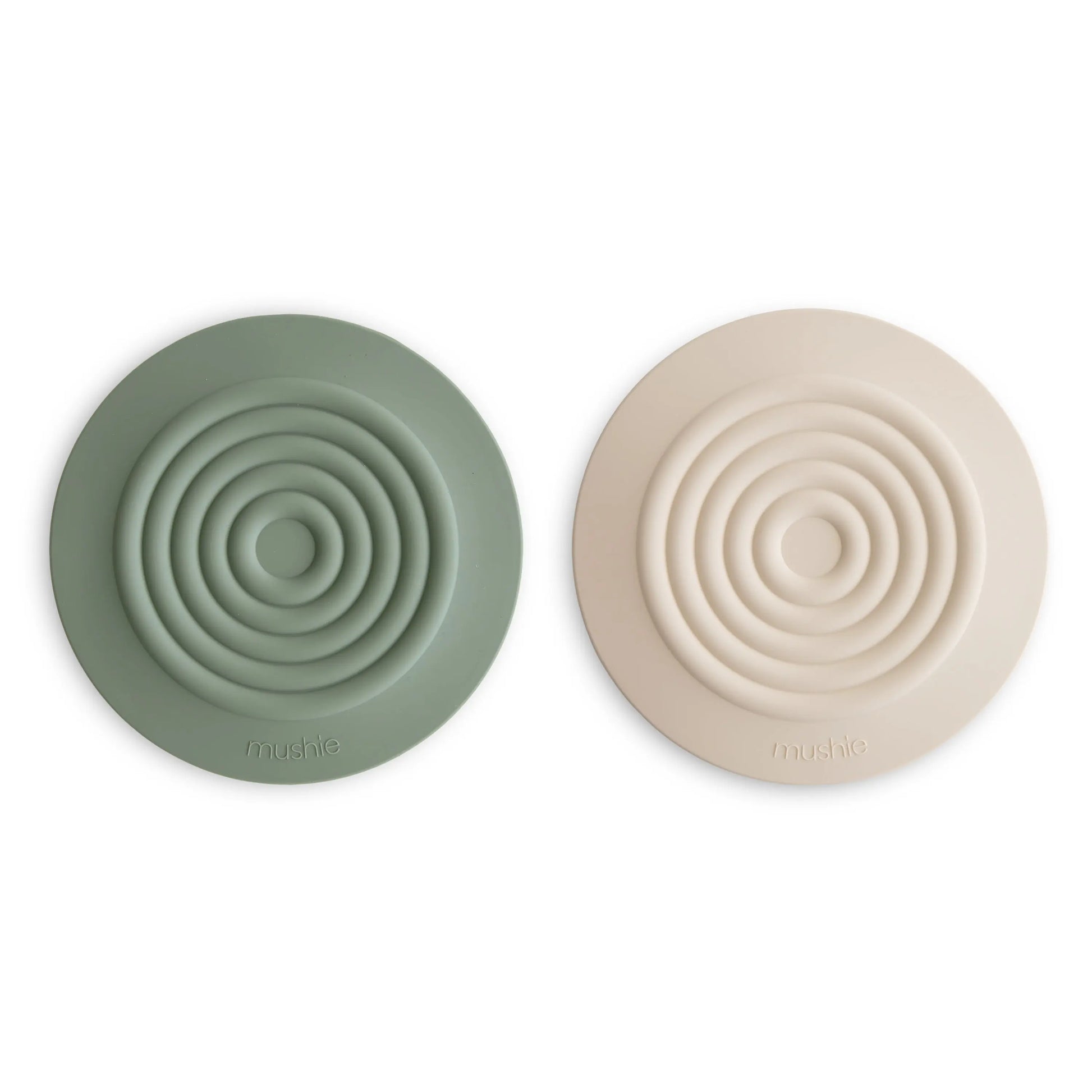Silicone Bathtub Drain Stopper Set of 2 Flexible Water Seal Covers Mushie