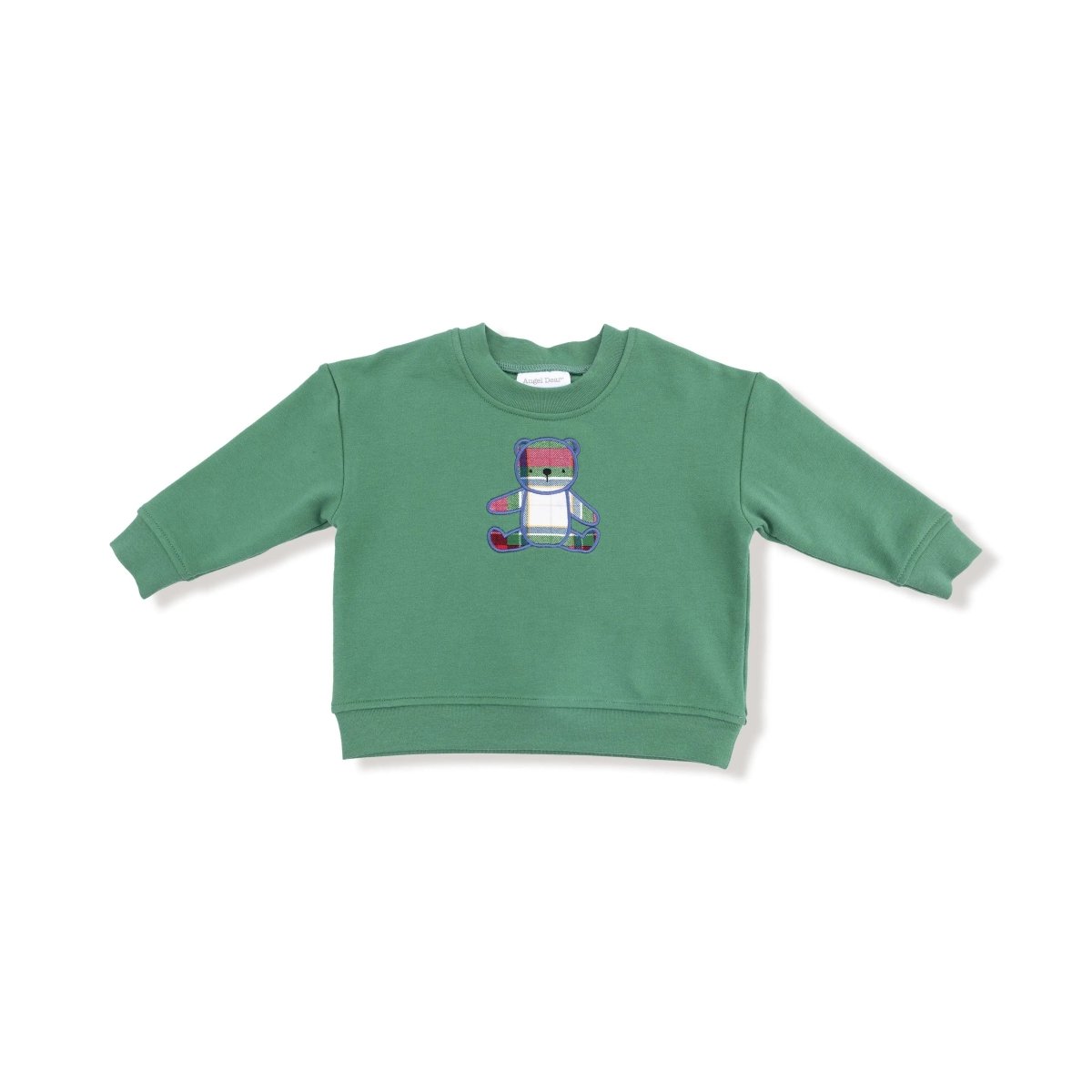Angel Dear Drop Sleeve Bear Sweatshirt with Rib Cuffs - Everetts Place Boutique - 