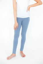Mila & Rose ® Dusty Blue High Waisted Leggings For Layering Mila Rose - Apparel & Accessories > Clothing > Pants Leggings