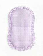 Purple Gingham Ruffle Baby Lounger Cover by Little Mae & Co