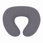 Black White Houndstooth Ruffle Nursing Pillow Cover by Little Mae & Co