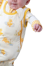 My First Waddle Bamboo Sleep Sacks- Duck Print Double Zip by Rayn’s Tiny Stitches