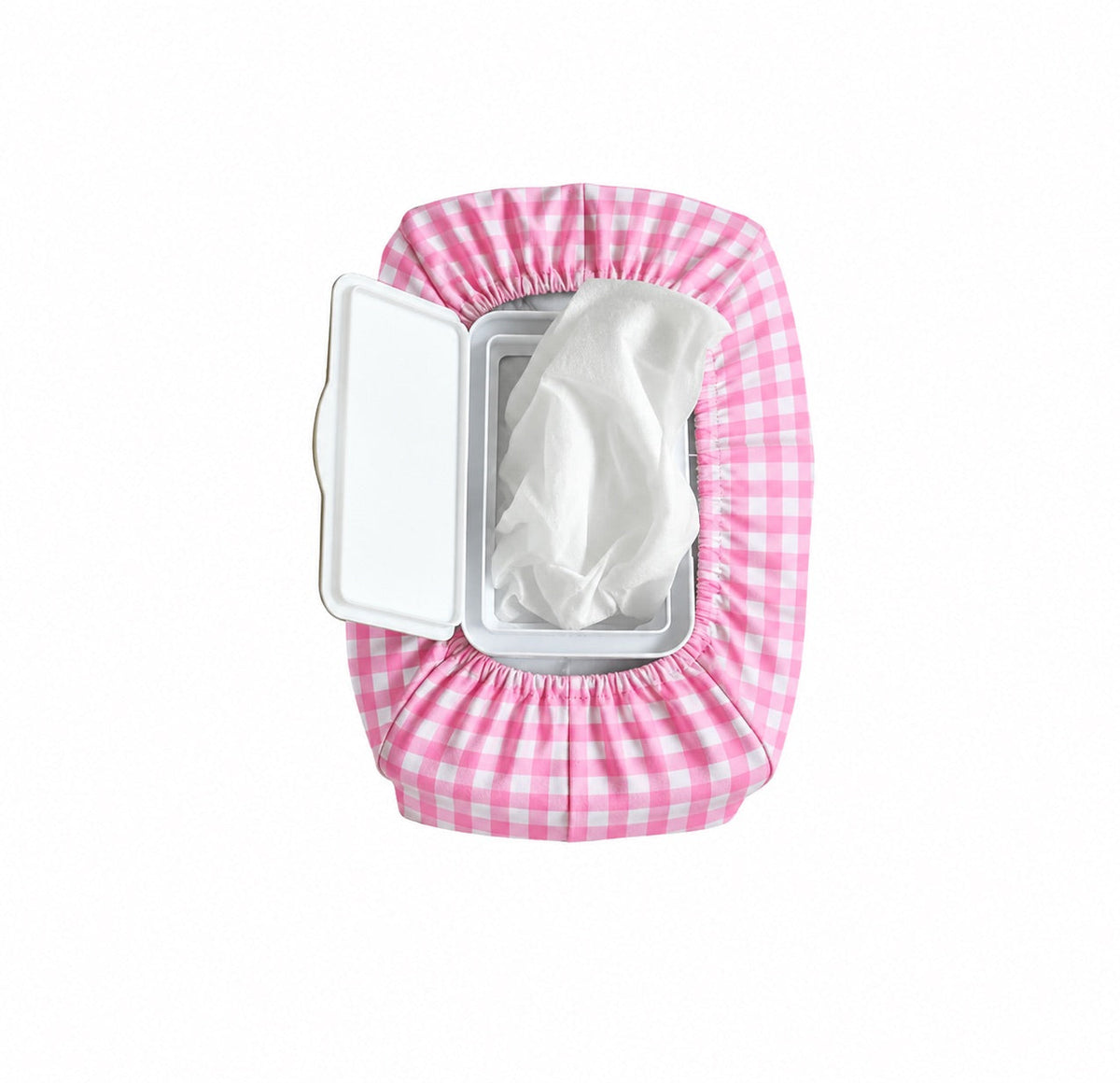 Gingham Wet Wipe Cover by Little Mae & Co