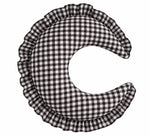 Gingham Feeding Old Support Ruffle Nursing Pillow Cover by Little Mae & Co