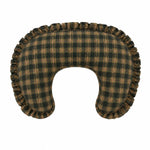 Green Plaid Ruffle Nursing Pillow Cover by Little Mae & Co