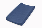 Denim Dot Changing Pad Cover by Little Mae & Co