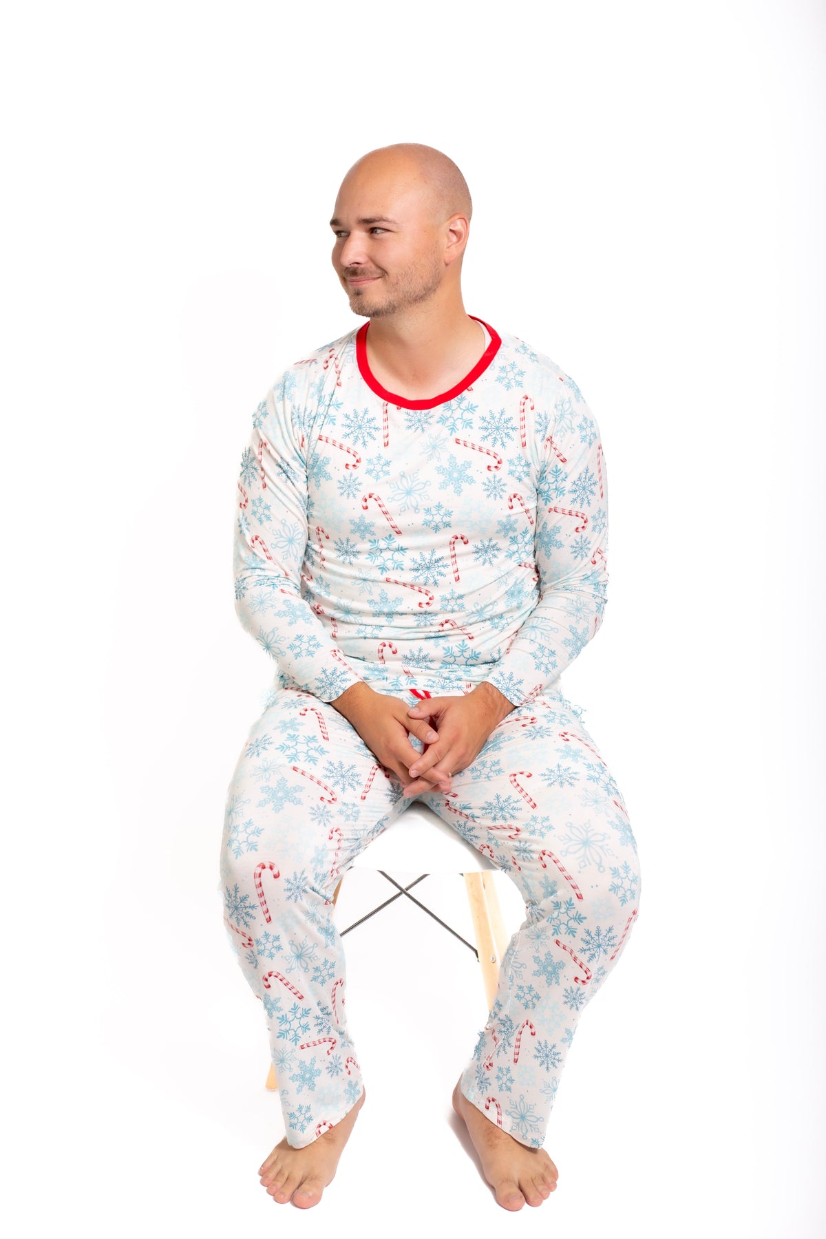 My First Candy Cane: Mens 2 Piece Mens Bamboo Pajamas by Rayn’s Tiny Stitches