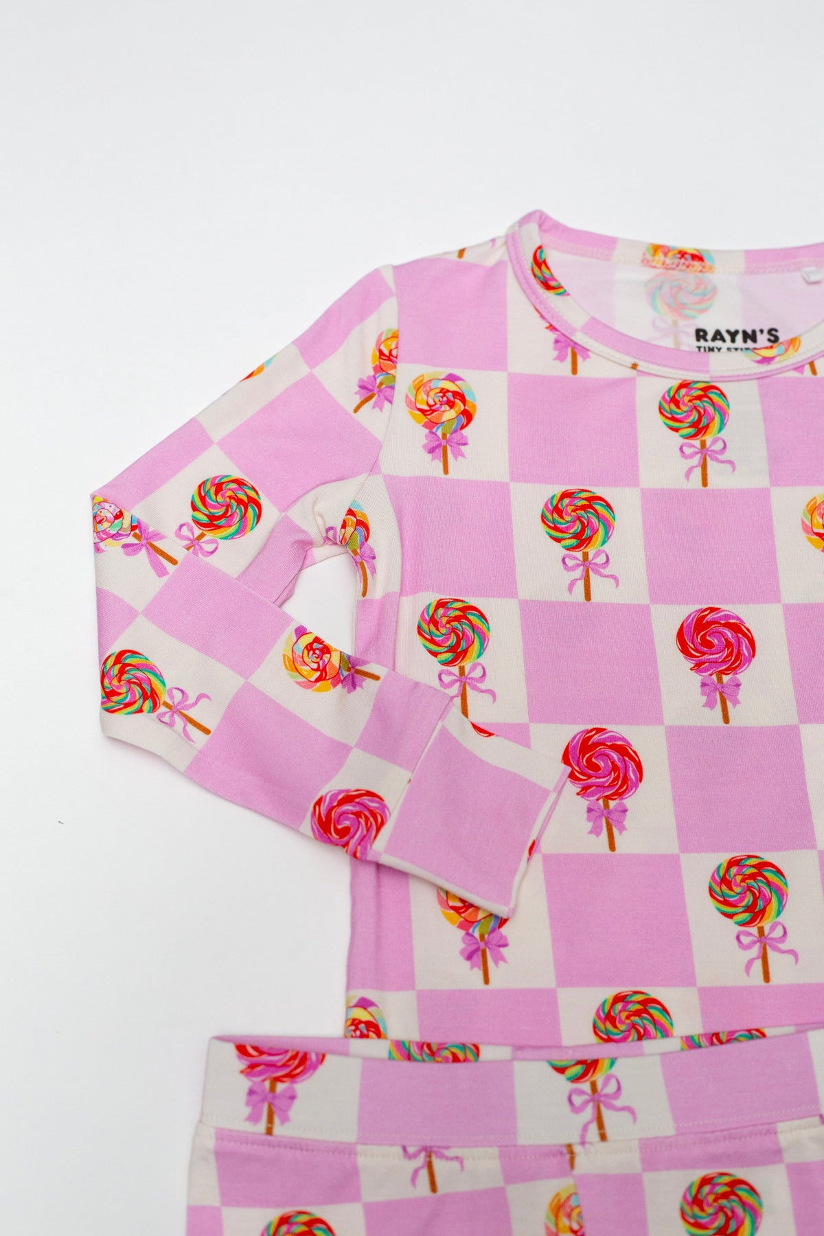 My First Lollipop -2-Piece Bamboo Pajamas for Girl by Rayn’s Tiny Stitches