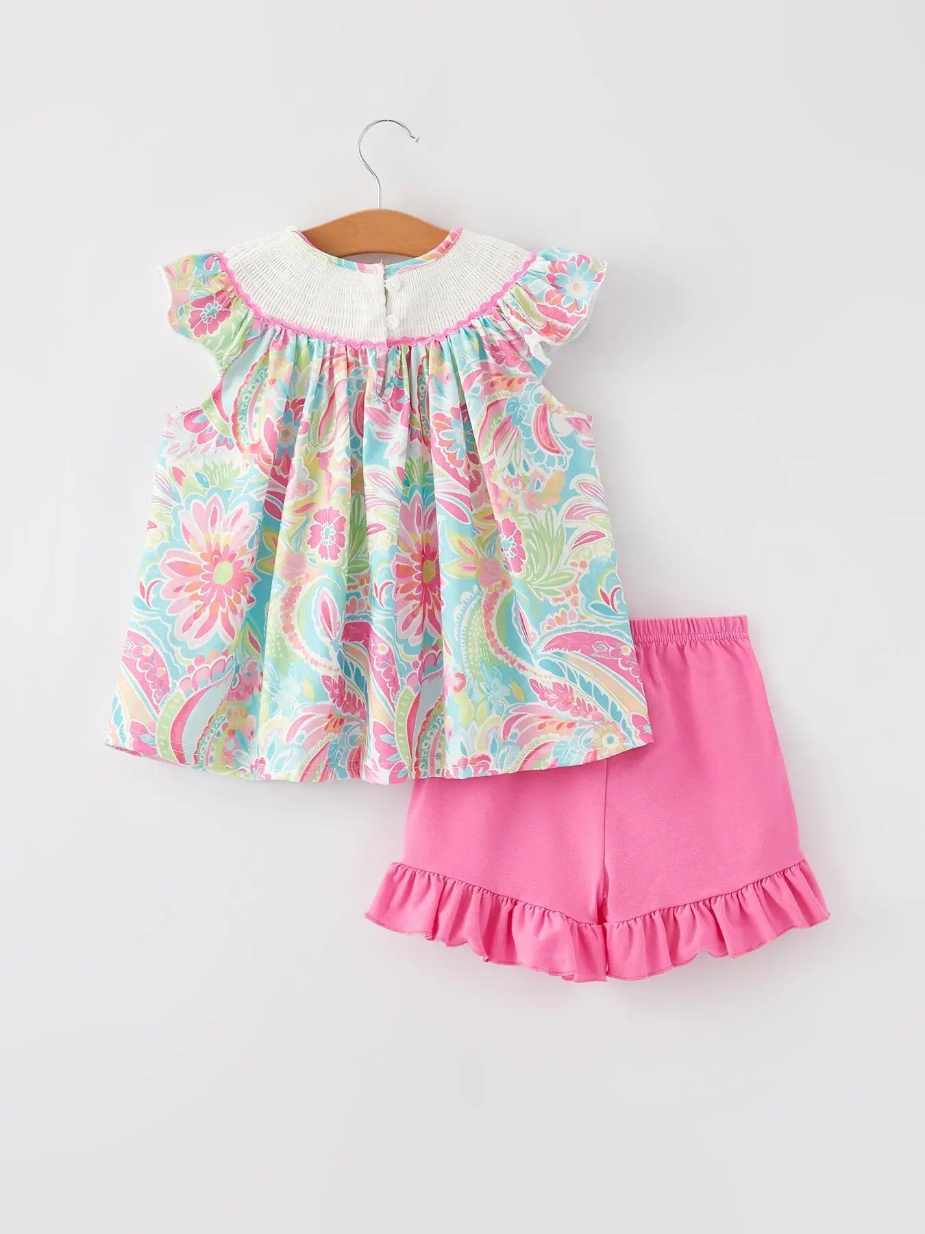 Easter Cross Smocking Embroidery Baby Girl Set Rylee Faith Designs Everetts Place: Online Boutique