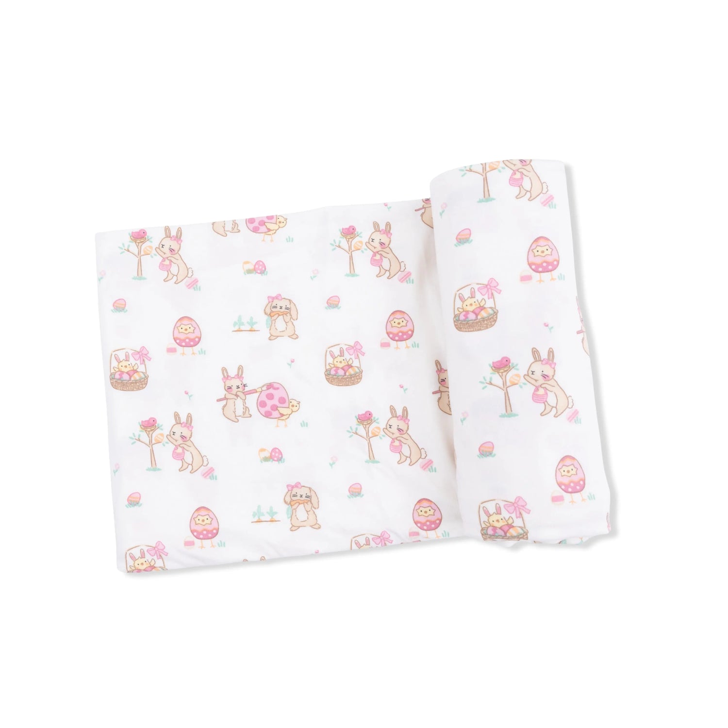 Easter Egg Hunt Pink - Swaddle Blanket Angel Dear 