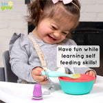 Easy Learn Baby Spoon And Tether Set For Self Feeding 321 Grow Everetts Place: Online Boutique