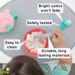 Easy Learn Baby Spoon And Tether Set For Self Feeding 321 Grow Everetts Place: Online Boutique