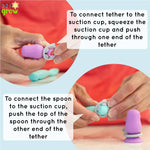 Easy Learn Baby Spoon And Tether Set For Self Feeding 321 Grow Everetts Place: Online Boutique