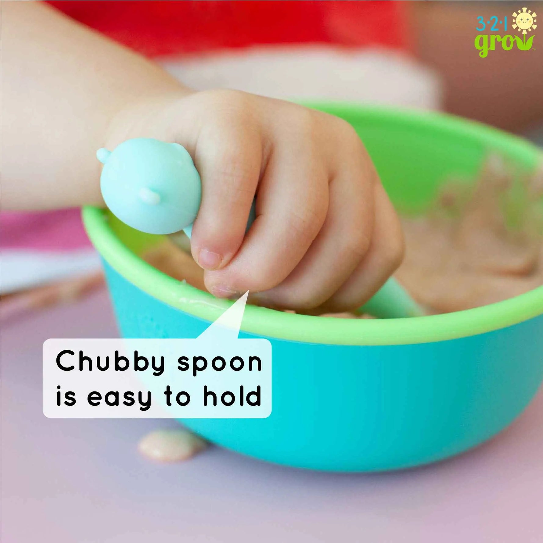Easy Learn Baby Spoon Set For Self Feeding Toddlers 321 Grow Everetts Place: Online Boutique