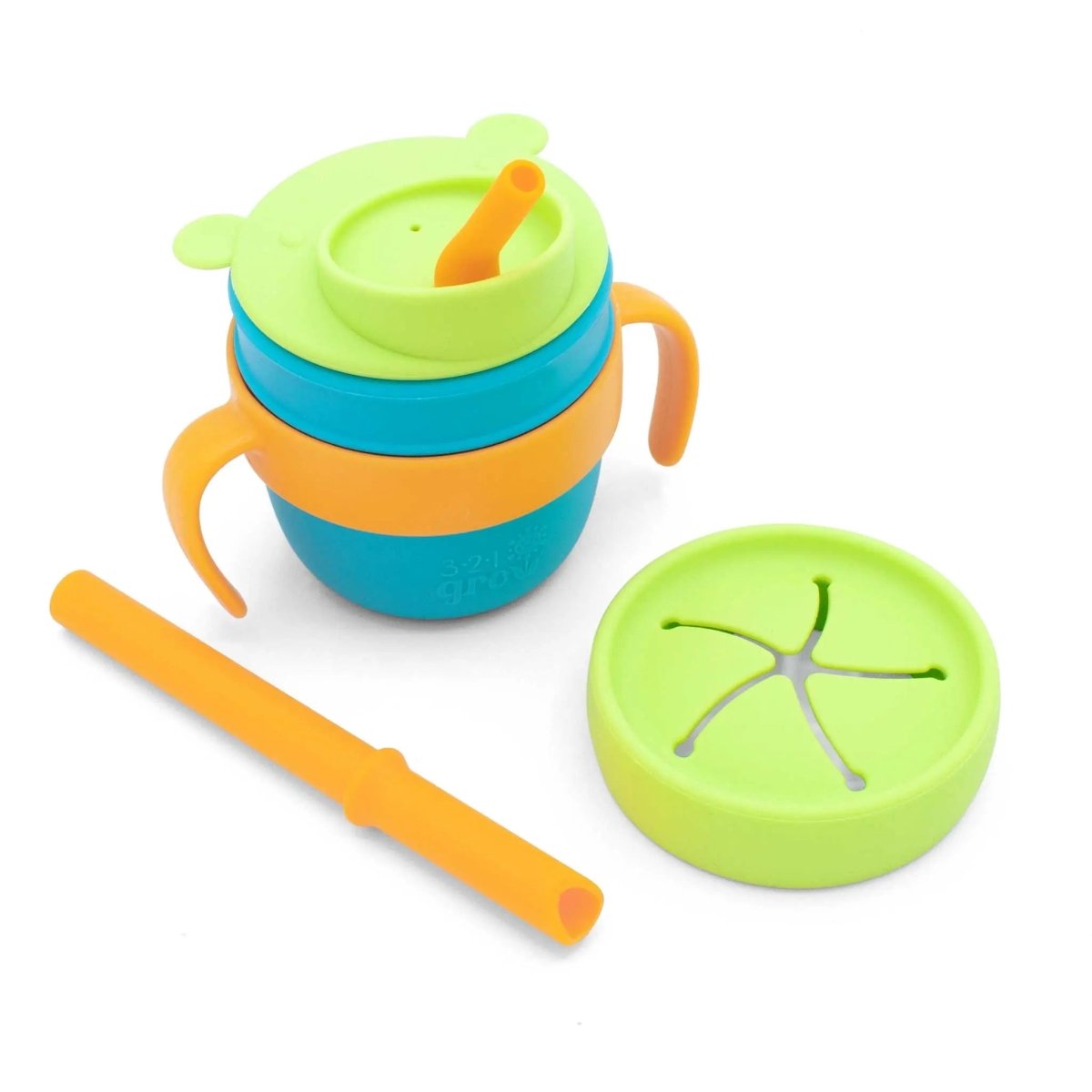 321 Grow Easy Learn Drink and Snack Set with Removable Handles - Everetts Place Boutique - 
