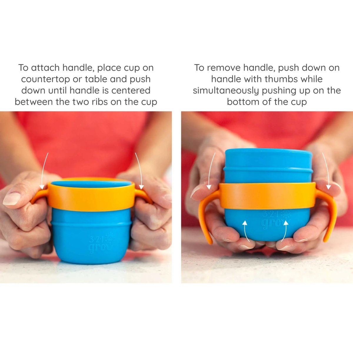 321 Grow Easy Learn Drink and Snack Set with Removable Handles - Everetts Place Boutique - 