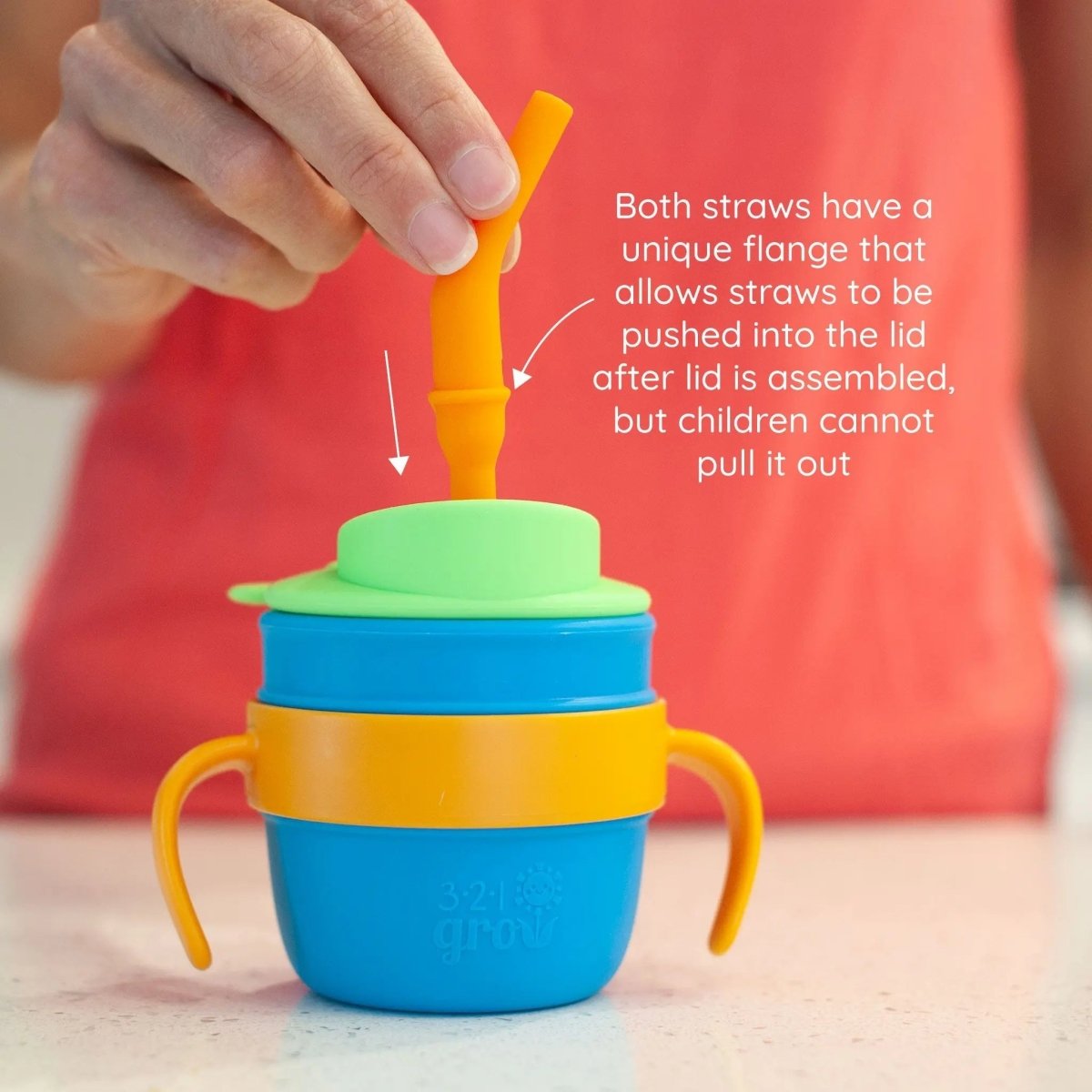 321 Grow Easy Learn Drink and Snack Set with Removable Handles - Everetts Place Boutique - 