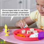 Easy Learn Foodie Friends Animal Utensil Holders Mealtime 321 Grow Everetts Place: Online Boutique