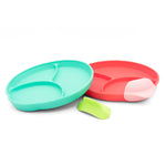 Easy Scoop And Hold Plate Set For Kids Clip On Rim 321 Grow Everetts Place: Online Boutique 18.99