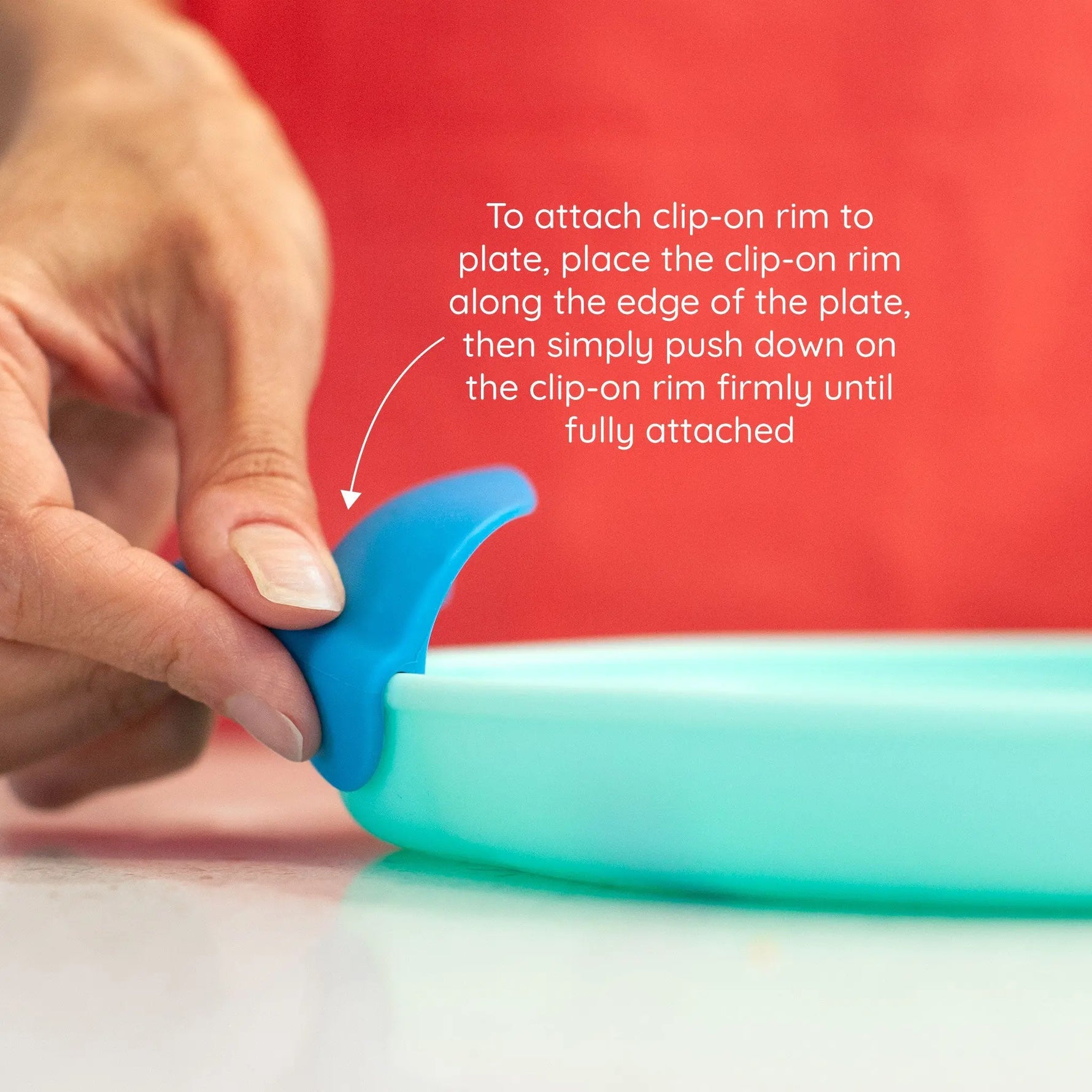 Easy Scoop And Hold Plate Set For Kids Clip On Rim 321 Grow Everetts Place: Online Boutique